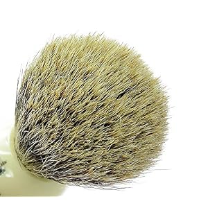 Kent BK2 Pure Badger Shaving Brush - White (PACK OF 1) - Image 5