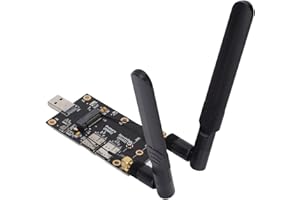 DILWE Adattatore NGFF da M.2 a USB3.0, Modem LTE con Doppio Slot per Scheda SIM con Viti per Antenne per Modulo LTE/4G/5G Supporta 2G GSM, GPRS, 3G, CDMA, WLAN, WWLAN, Ecc.