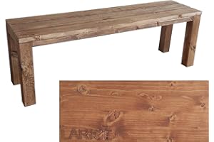 ‎TOTAL WOOD 2012 TOTAL WOOD 2012 Gartenbank Sitzbank Holzbank parkbank terrassenmobel für Innen und Außen geeignet Nach Maß verfügbar (Classic imp) (LÄRCHE, 120X38.5X50)