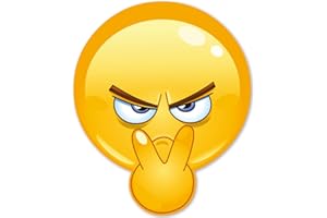 ‎YOUNIKAT Smile-Aufkleber see you I 9 cm - gelb I Sticker lustig für Laptop Koffer Kühlschrank Tür Motorrad Roller Auto-Aufkleber I wetterfest I kfz007