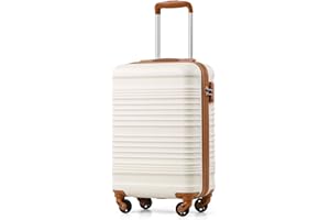 COOLIFE 55×35×20 Cabin Suitcase, Ryanair Cabin Bag with ABS Hard Shell, Lightweight Carry On Suitcase Included TSA Lock & 4 Spinner Wheels,Suitable for Ryanair, Easyjet, Paid Hand Luggage Carry-Ons