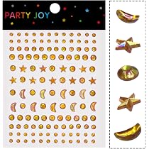 3 Stück Gesicht-Glitzerstein-Aufkleber – Grün, Blau, Bunt, Für Partys, Festivals & Make-up