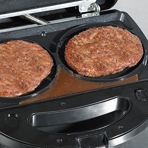 BEEM Multi-Star Superior 5-in-1, für Waffeln, Sandwiches, Hamburger, Donuts, Rösti oder Kartoffelpuffer, gebürstetem Edelstahl/schwarz - 9