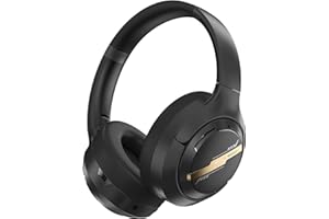 Black Shark JoyBuds Max Cuffie con cancellazione attiva del rumore, 50 ore di riproduzione, cuffie over-ear wireless con microfono, cuffie da gioco wireless, comode da indossare, modalità 6EQ tramite