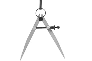 Yosoo Health Gear Brújula de Cuero, Divisor de Cuero, 100 mm, Resorte Giratorio, brújula de artesanía en Cuero, Herramientas de Costura de Bricolaje