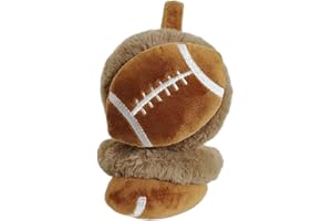 Ccomage Kids Furry Cute Football Winter Earmuffs Age 3-12 Boys Girls Winter Fluffy Thermal Ear Warmers Windproof Headband Outdoor Activities Earflap Ear Warmers Protector Xmas Birthday Gift