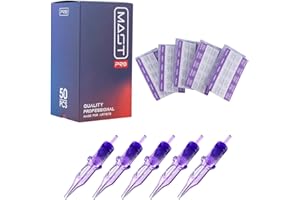 MAST TATTOO Mast Pro Tattoo Cartridge Needles Tattoo Aghi Per Cartucce Tatuaggio Sterilizzate usa e getta -50 Pezzi per macchina tatuaggio (50-2)