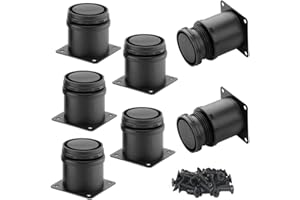 WEERSTONE Möbelfüße Verstellbar, 8 Stück Schrank Verstellbare Beine 50mm Füße für Möbel,Höhenverstellbar Schrankfüsse Füße für Möbel Stühle Tisch Schrank Schreibtisch Sofa Möbelbeine (Schwarz)