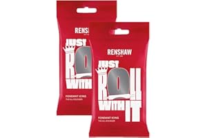 Renshaw Grey Ready to roll icing 500g (2 x 250g Packets)
