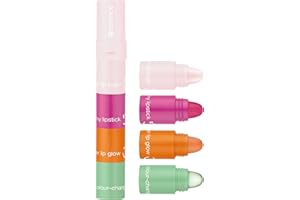 ‎ESSENCE COSMETICS essence you make my day! lip tower, Lippenstift, Nr. 01, Mehrfarbig, mattierend, pflegend, Expressergebnis, glänzend, vegan, ölfrei, ohne Parabene, ohne Mikroplastikpartikel, 1er Pack (3.1g)