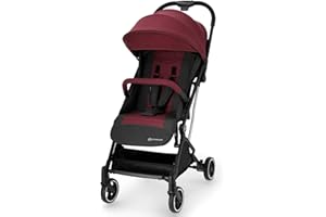 KK KINDERKRAFT Kinderkraft Passeggino Leggero INDY, Maneggevole, Pieghevole, Impermeabile, Accessori, Bambini, Borgogna