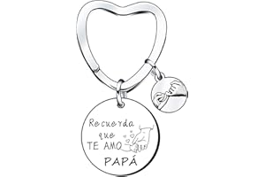 Lumengqi Regalo del Día del Padre Llavero Papá de Hombre Colgante Grabado Regalo Familiar Para el Mundo Eres un Padre, Pero Para tu Familia Eres el Mundo
