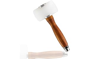 ieron Maillet en cuir et nylon avec poignée en bois en forme de T pour le bricolage, l'estampage, la couture, le club