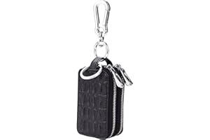 iSuperb Pochette Voiture Protection Clef Étui en Cuir pour clé de Voiture Clé Voiture Pochette 11.5x8x3.5cm