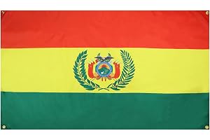 AZ FLAG Flagga Bolivia 150x90 cm Banér Boliviansk Lätt Polyester 4 Öljetter