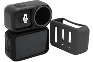 Locofun Silikon-Schutzhülle kompatibel mit DJI Osmo Nano Abdeckung für Action-Kamera, Weiches Silikon Schutzhülle Kameragehäuse Skin Sleeve für DJI OSMO Nano Kratzfest, staubdicht, Schwarz