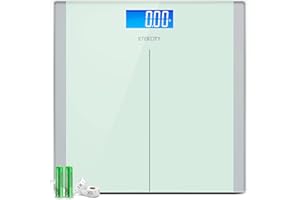 Etekcity High Precision Digital Body Weight Bathroom Scales Weighing Scale with Step-On Technology, 28 st/180 kg/400 lb, Backlight Display, Slim Design (White)