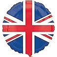 amscan 18 Inch Union Jack Flag Circular Foil Balloon