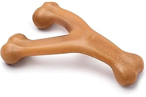 Benebone Juguete masticable Indestructible para Perros Wishbone para masticadores agresivos, rompe el aburrimiento Resistente de Larga duración para Perros, Sabor a Pollo Real, para Perros Grandes,
