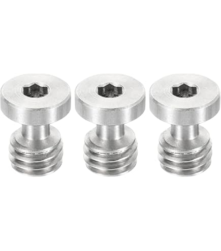 Fusto Metallo Mini Piede Snodato Regolabile Con Barra Filettata M6x20mm - Per Montaggi Precisi, In Acciaio Supporto Regolabile Barra Filettata