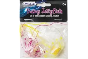 JINX LUMINOUS JELLYFISH Baby Jellyfish Accessory Pack Lamp - Set of 2 Small Silicone Jellyfish – Ocean-Themed Mood Lamp & Night Light Enhancer