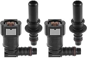 A ABSOPRO 9.89mm SAE à 10.5mm 90 Degré Voiture Carburant Tuyau Libération Connecteur 2 Ensemble