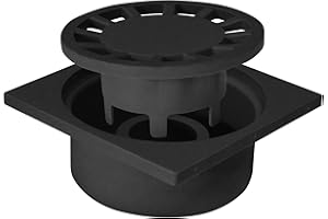 Jardibric - Siphons de Cour (150 x 150 mm, Noir)