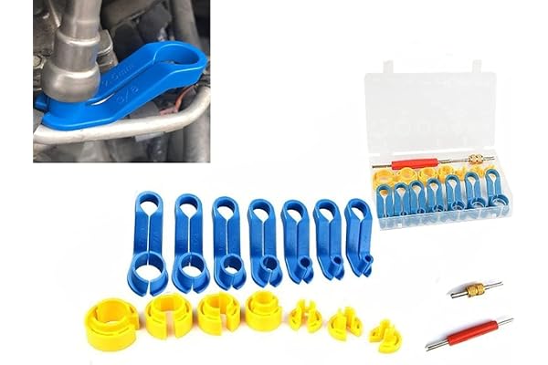 Ensemble d'outils de déconnexion de conduite de carburant AC de voiture, compresseur de remplacement, outils de réparation automatique de tuyau de climatisation de 16 pièces