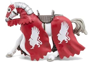 Papo -39955 -Cheval du Chevalier Griffon -Le Médiéval - Fantastique - Figurine à Collectionner -Figurine Peinte à la Main -pour Enfant - Filles et garçons - A partir de 3 Ans