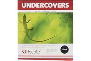 Rycote 065101 - Undercover per microfoni Lavalier, confezione da 30 pezzi, colore: nero
