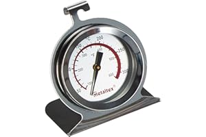 Metaltex Termometr do piekarnika - termometr do grilla, stal nierdzewna, srebrny, wymiary: 3,8 x 9,5 x 15,8 cm 298052