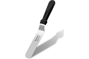 Anaeat Glasurspatel, professioneller, abgewinkelter, versetzter Kuchenspatel mit 15 cm langer Edelstahlklinge – verdicktes Zuckergussmesser zum Dekorieren von Kuchen, Gebäck und Backen
