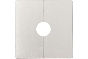 ZEIZAFA Wall Split Flange Square Escutcheon Plate Water Pipe Wall Covers Reserved Drill Hole Panel Decor for Wires Faucets Pipes Wall Split Flange Pipe Cover