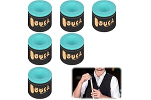 flintronic Snooker Chalk for Pool Cue, 6 Pcs No-Slip Cue Chalk Set for Professional and Home Players, Enhances Grip Pool Chalk for Tournaments, Bars, Gym, Home, Sports Billiard, Green
