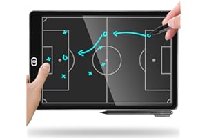 WIYETY Pizarra táctica LCD Elctronic: pizarra táctico de fútbol con bolígrafo Tacical, 16 pulgadas Erasable Drawing Board para guías y herramientas de entrenamiento