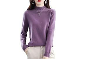 LAKEMON Cashmere Sweaters for Women,Soft Cozy Pullover,Cashmere Long Sleeve Crewneck Fall Winter Sweaters