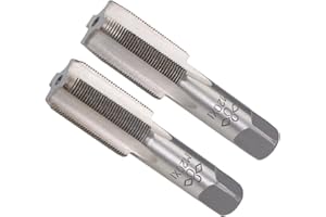 CoCud Main Filetage Tarauds, M20 x 1 Filetage, Métrique Alliage Outil Acier Vis Taraudage Cône Fond Taraud - (Applications: pour Machine Filetage Réparation), 1 paire