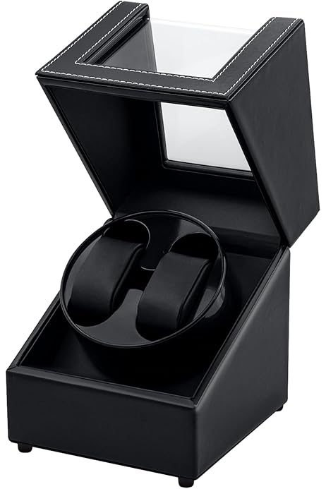 XTELARY Remontoir De Montre Pour 8 Montres, Noir Remontoirs