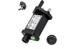 Joysing Transformer for Christmas Lights 31v Transformer Plug with Timer, 9 Modes 6W Christmas Lights Plug Waterproof Replacement Power Supply Xmas lights adapter for Fairy String Lights