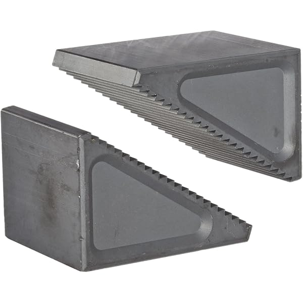 Te-Co 40107 2-Piece Steel Step Block Set - 1-1/2" Thick, Serrated For Machine Shop Workholding