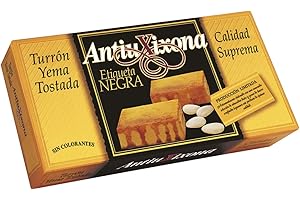 ANTIUXIXONA Antiu Xixona Etiqueta Negra - Turrón Yema Tostada 250g