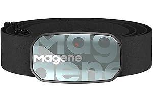 Magene H603 Cardiofrequenzimetro Fascia toracica HRM Fitness Tracker IP67 Supporto impermeabile Bluetooth 4.2 e ANT+, compatibile Wahoo, Zwift, Strava, Elite HRV