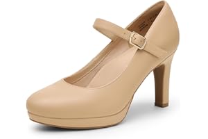 DREAM PAIRS Escarpins Femme Classique Chaussure à Talons Hauts Mary Jane pour Femmes SDPU2425W