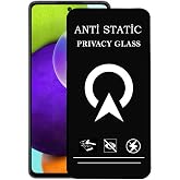 KZY İLETİŞİM Samsung Galaxy A52 ile uyumlu Tam Kaplayan Anti Statik G&ouml;r&uuml;nmez Safir Ekran Koruyucu Hayalet Cam