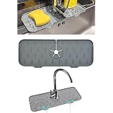 Musluk Emici Mat, Silikon Katlanabilir Musluk Sı&ccedil;rama Koruması Lavabo Damlama Matı Su Tutucu Lavabo Matı Kurutma Matı Mutfak 