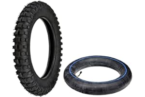 AlveyTech 2.50-10 Tire and Tube Package - For the Razor Dirt Bike MX500/MX650, Motovox MVX70/MVX110 and Baja Dirt Runnner DR49, Wheel Replacement, Heavy Duty Rubber Tires for Gas and Electric Pit Bike