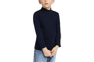 INTIMITALY Liabel - Lupetto Bambino Caldo Cotone Morbido Dolcevita Bambino Manica Lunga Collo Alto 3-14 Anni