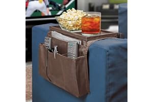 JIAHG Sofa Armlehne Organizer Sofa Tasche Sofatablett Ablage Oxford Couch Sessel Stuhl hängen Aufbewahrungstasche für Buch, Magazin, Handy, Fernbedienung