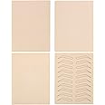 EXCEART Microblading Practice Skins Eyebrow Tattoo Practice Skin Microblading Latex Skin Double Sided Eyebrow Fake Skin for Beginners & Professionals Women Lady(4 Pcs)