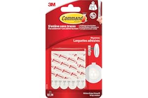 3M Command - Tiras de repuesto para tiras (tamaño M, recibirás 1 paquete, 10 unidades)